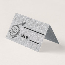 Purpurina, Rosa, tarjeta de plaza Boda Diamonds &