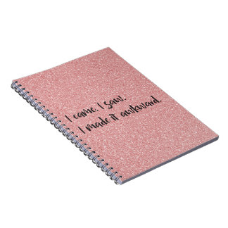 Purpurina Rosado Lo Hice Un Cuaderno De Espiral Ex