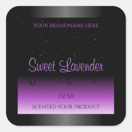 Purpurina suave de las etiquetas de productos lujo