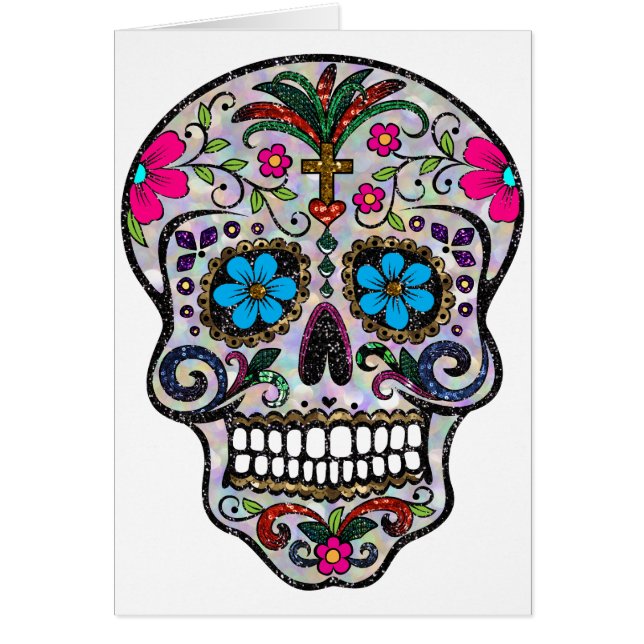 purpurina Sugar Skull (Frente)