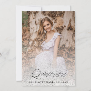 Purpurina Tendencia Quinceañera Español Foto Moder