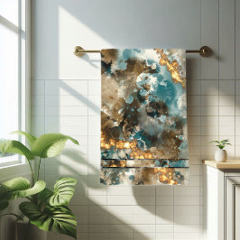 Purpurina Tropical Abstract Marble Gold