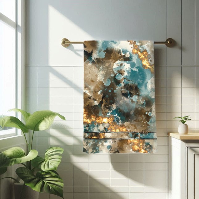 Purpurina Tropical Abstract Marble Gold (Subido por el creador)