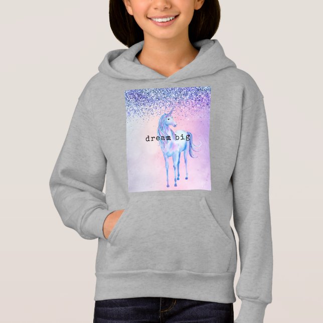 Purpurina Unicornio Púrpura Azul Rosa (Anverso)