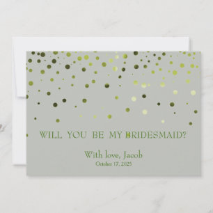 Purpurina Verde Serás Mi Invitación De La Novia
