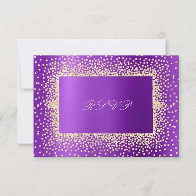 Purpurina Violet Amethyst Gold RSVP Krystal A (Anverso)