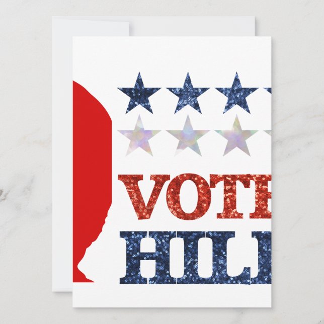 purpurina vote hillary (Anverso)