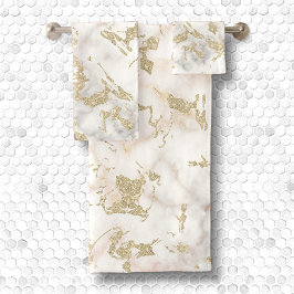 Purpurina y gema de oro metálico encastrado en már