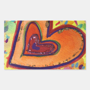 Purpurinas felices Corazones Amores Etiquetas Pega