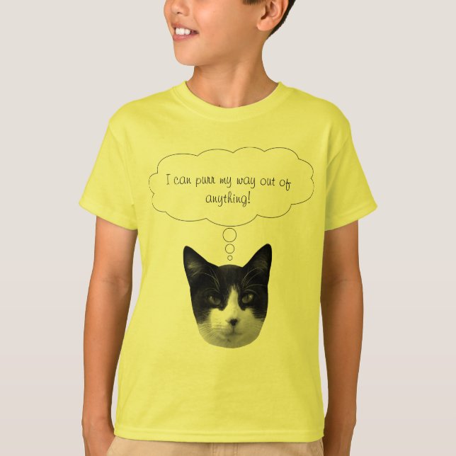 Purr mi salida de cualquier camiseta para niños (Anverso)