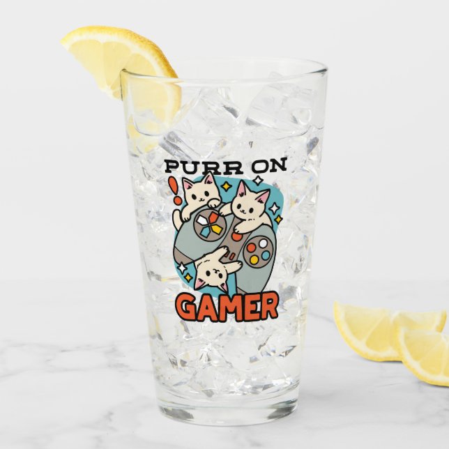 Purr on Gamer - Diseño de juegos para gatos (Anverso (hielo))