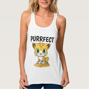 PURRFECT CUTE Ladies Camisetas CAT