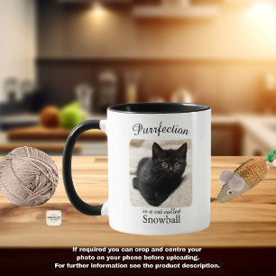 Purrfection Es una Taza Personalizada de Gato