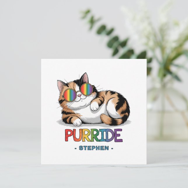 Purride - Orgullo Gato de Guay | LGBTQ (Anverso de pie)