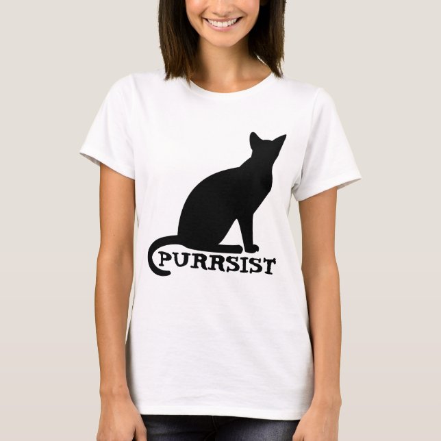 PURRSIST Cat Ladies Camisetas (Anverso)