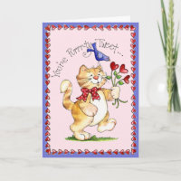 Purrty Tweet - Tarjeta de Felicitación