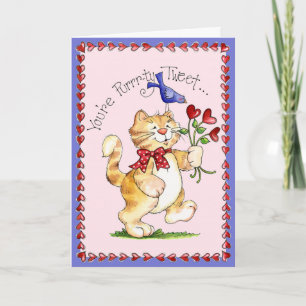 Purrty Tweet - Tarjeta de Felicitación
