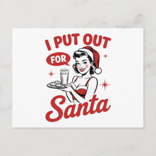 Puse Galletas De Navidad Leche Para Santa Retro
