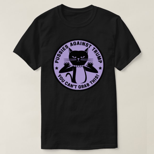 Pussies contra la camiseta de Trump Purple (Diseño del anverso)