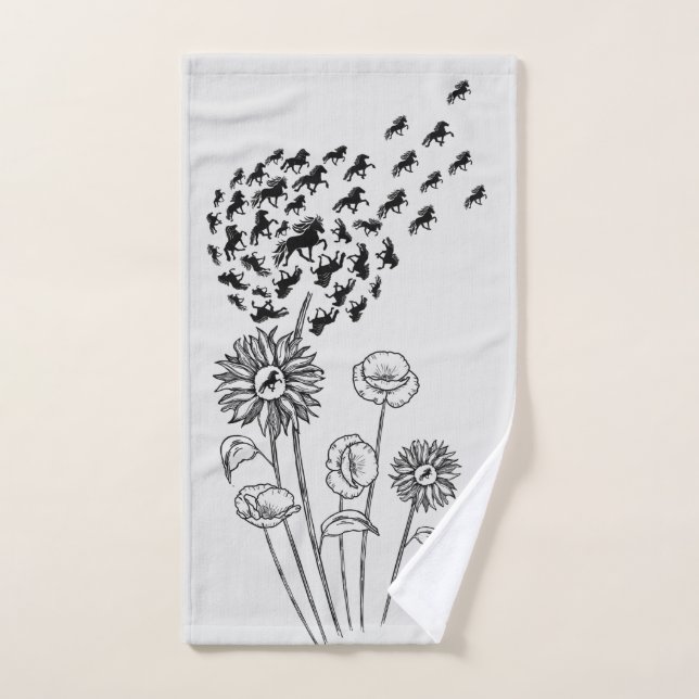 Pusteblume mit Töltern (Toalla de mano)