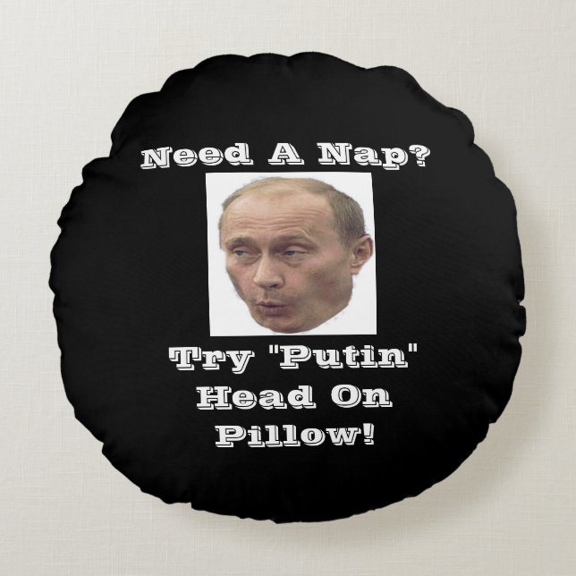 "Putin" cabeza en almohada (Anverso)