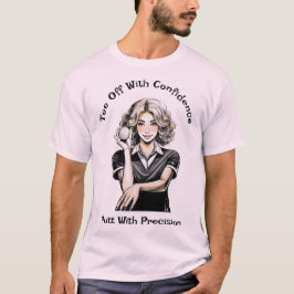 Putt con camiseta de golf de precisión