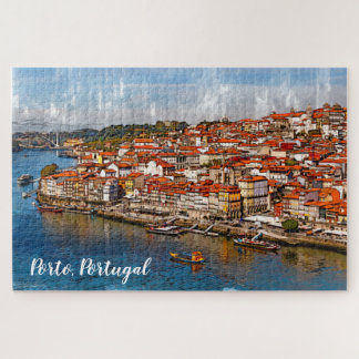 Puzzle С paisaje de Porto, río Douro. Portugal.Camiseta
