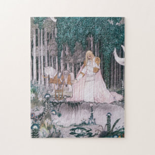 Puzzle カイ・ニールセン(Kay Nielsen)幻想的な童話のパズル 泉で水を飲もうとする王子