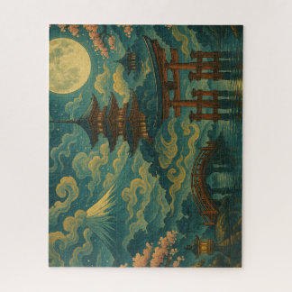 Puzzle 和風ドリームスケープ｜月夜の幻想風景パズル / Japanese Dreamscape – Moon