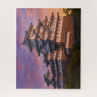 Puzzle 夕映えに輝く姫路城 ― 白鷺の城の静寂 / Himeji Castle in Sunset Glow