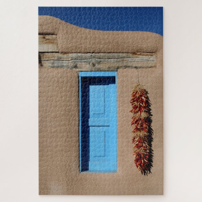 Puzzle 1000 piezas Blue Adobe Window of Taos (Vertical)