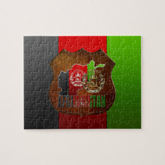 Puzzle [100] Afganistán: COA, bandera y mapa