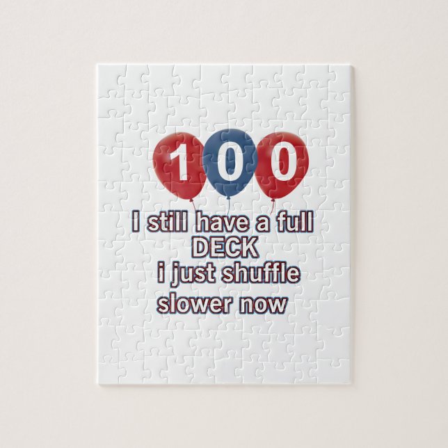 Puzzle 100 diseños divertidos del cumpleaños del año (Vertical)