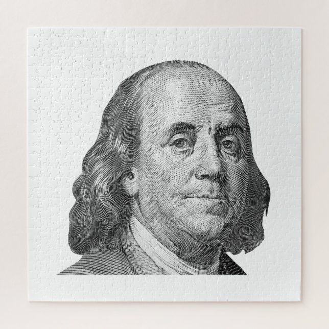 Puzzle 100 dólares, Benjamin Franklin (Vertical)