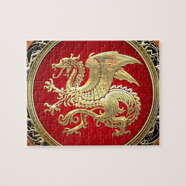 Puzzle [100] Dragón islandés, Landvttir [Gold] (Horizontal)