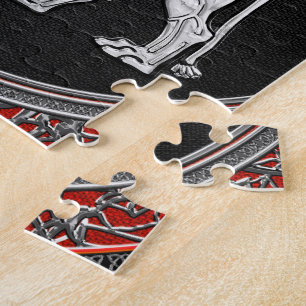 Puzzle [100] León alado asirio - Plata Lamassu
