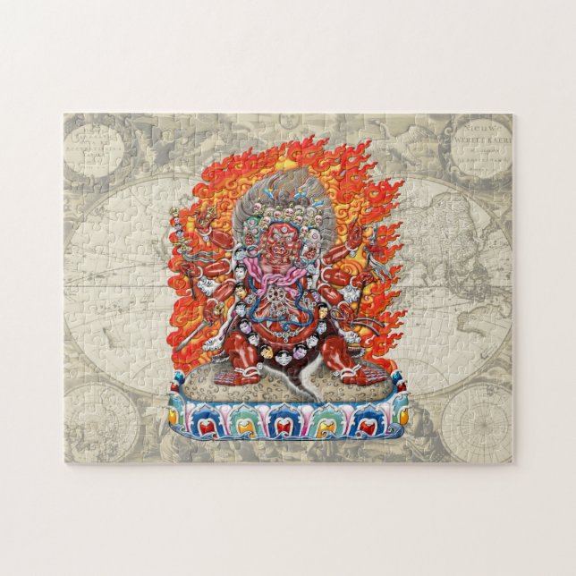 Puzzle [100] Thangka tibetano - Deidad furiosa Hayagriva (Horizontal)