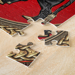 Puzzle [100] Toro alado asirio: Oro y Lamassu negro