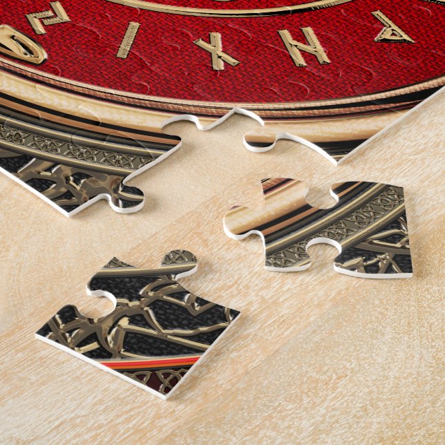 Puzzle [100] Vegvisir - Viking Gold Magic Runic Compass (Lado)