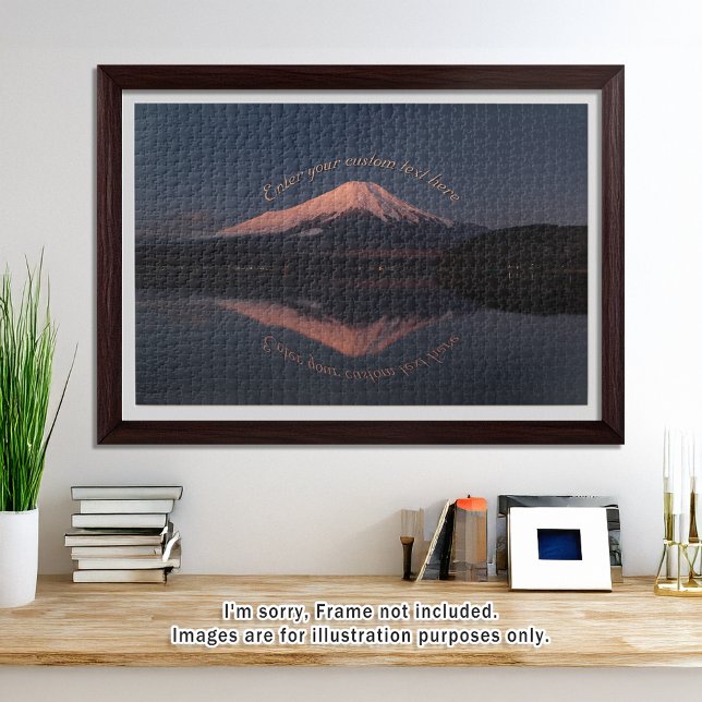 Puzzle [1014] Mt.Fuji – Reflections of a Scarlet Dawn (An image of a puzzle displayed in a bright and open room. // 明るく風通しの良い部屋を飾ったときのイメージ)