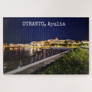 Puzzle 1014 pieces Personalized Otranto by night, Apulia
