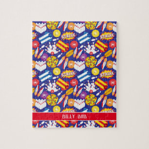 Puzzle 10 bolas de barbilla zapatillas de pizza y huelgas