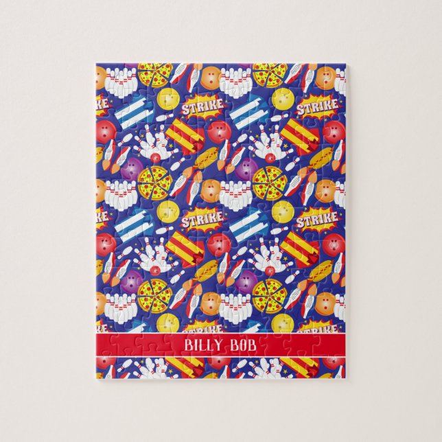 Puzzle 10 bolas de barbilla zapatillas de pizza y huelgas (Vertical)