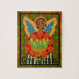 Puzzle 110 pc. Ángel de Acción de Gracias de Arte Popular