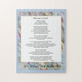 Puzzle 11x14" 252 Pieza Nicene Creed Christian Prayer