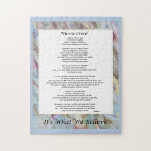 Puzzle 11x14" 252 Pieza Nicene Creed Christian Prayer