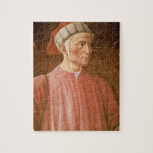 Puzzle 1265-1321) detalles de su busto, franco de Dante