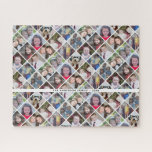 Puzzle 12 Collage de fotos Diseño moderno de diamante neg<br><div class="desc">¡Usa fotos recortadas para obtener los mejores resultados! Sube fotos cuadradas desde tu teléfono o incluso Instagram para hacer que un personalizado llamativo busque tu casa. Puedes usar fotos de amigos o mascotas y luego emparejar tu propia decoración cambiando el color. Usa fotos en color o en blanco y negro...</div>