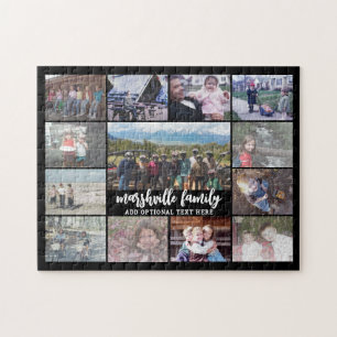 Puzzle 13 Collage de fotos con texto opcional -- Familia