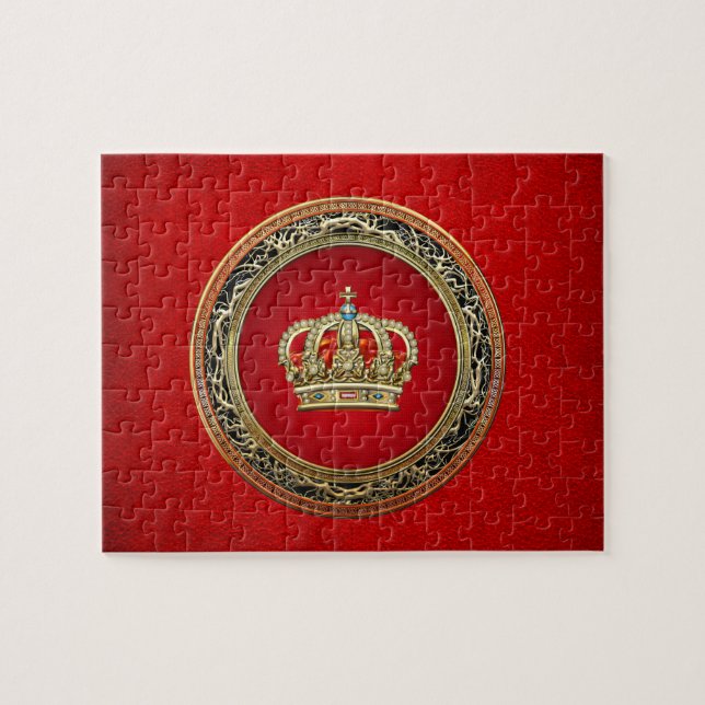 Puzzle [154] Bélgica: Rey-Reina Corona (Horizontal)